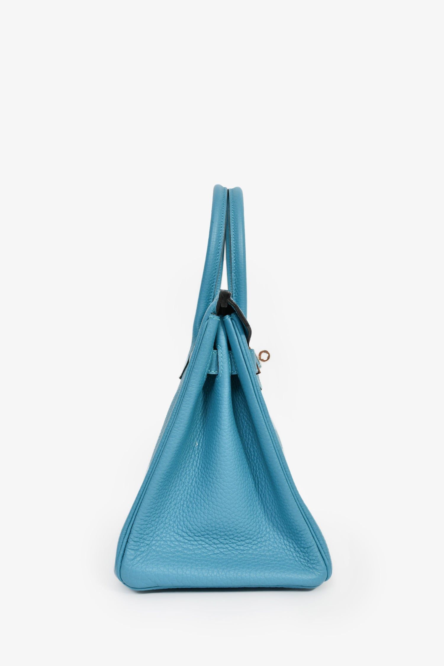 Hermès 2014 Bleu Colvert Togo Leather Retourne Birkin 30 PHW
