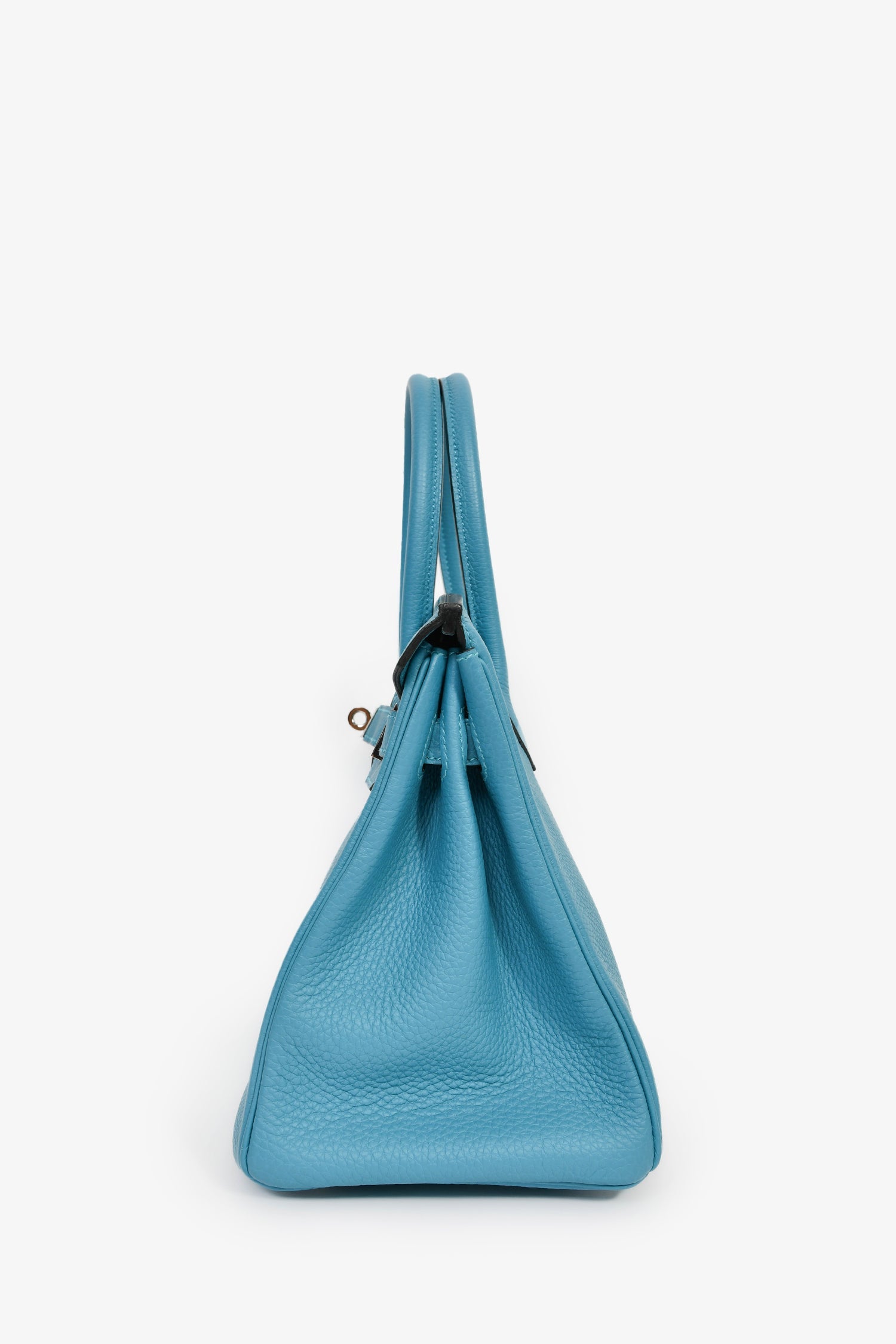 Hermès 2014 Bleu Colvert Togo Leather Retourne Birkin 30 PHW
