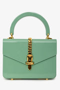 Gucci 2019 Sage Green Acrylic 'Sylvie 1969' Plexiglass Mini Top Handle
