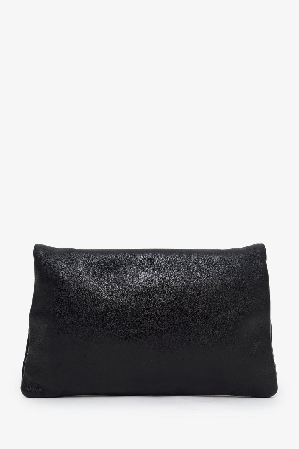 Balenciaga Black Leather City Envelope Clutch Bag With Strap