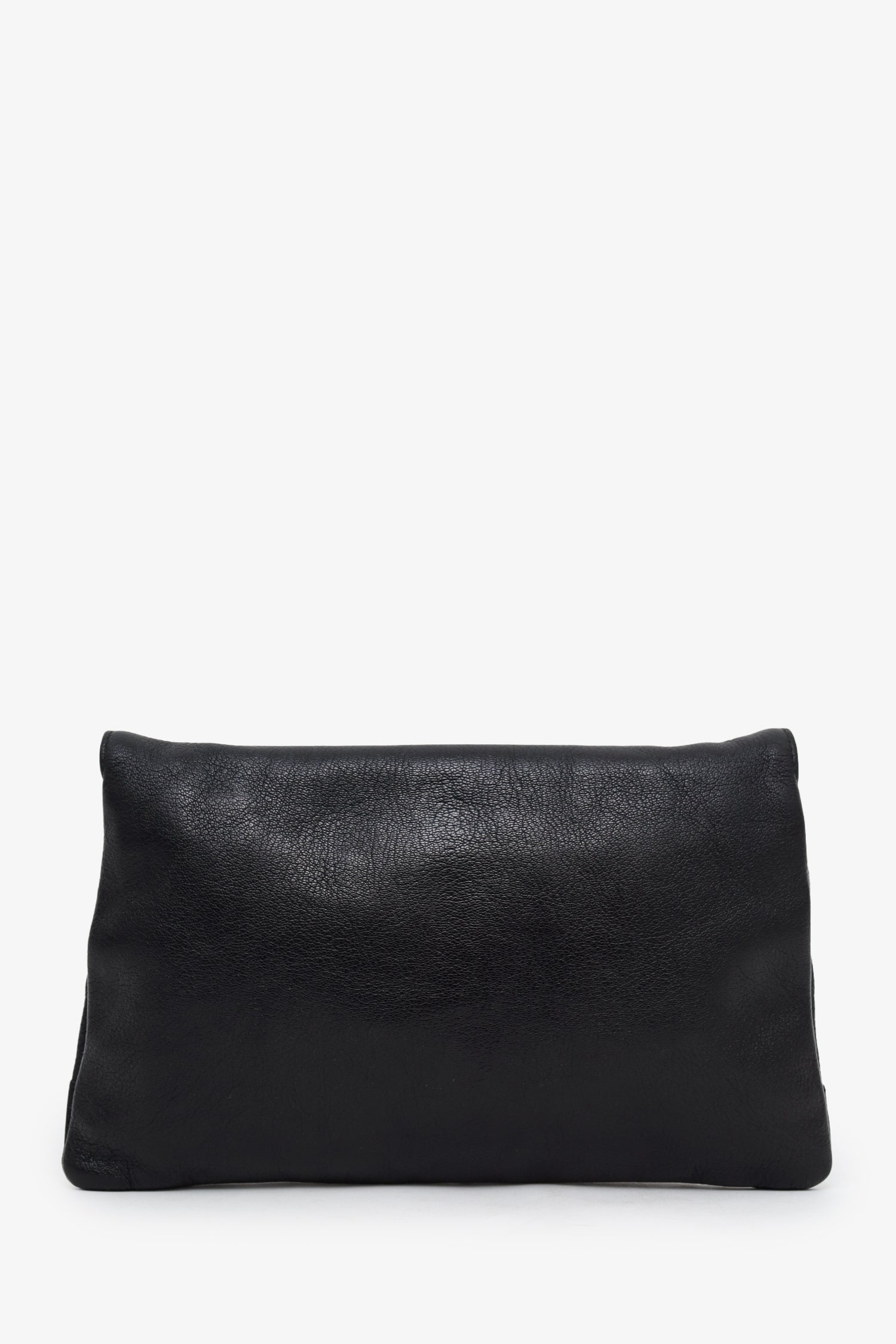 Balenciaga Black Leather City Envelope Clutch Bag With Strap