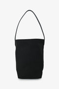 The Row Black Canvas/Leather 'N/S Park' Medium Tote Bag