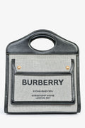 Burberry Black Canvas/Leather Mini Pocket Bag