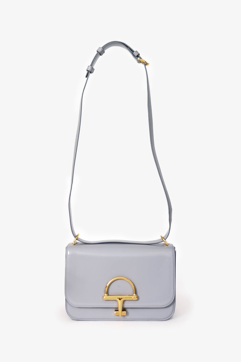 Gucci Grey Patent 'Siena' Small Shoulder Bag