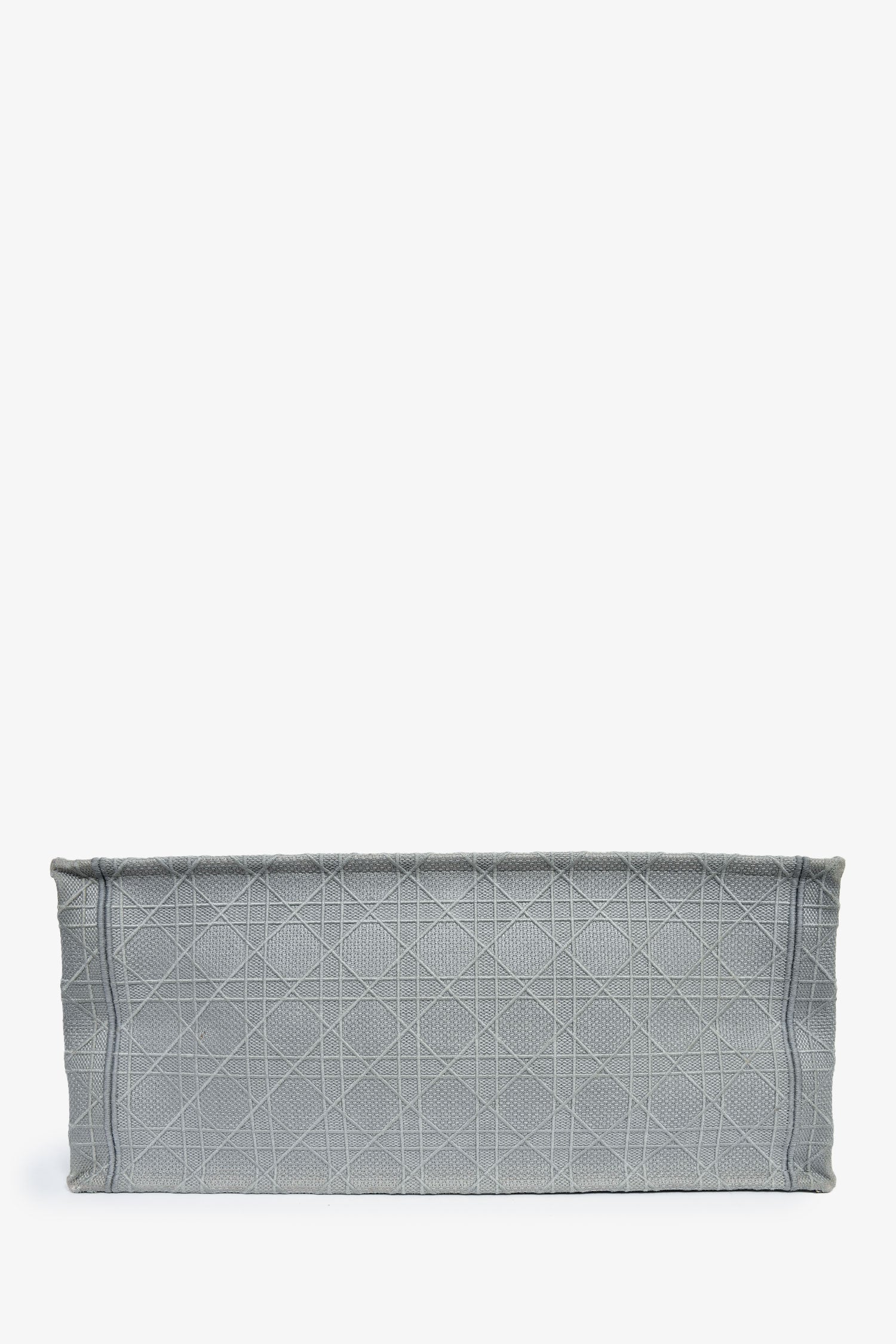 Christian Dior 2020 Grey Cannage Jacquard Large Book Tote