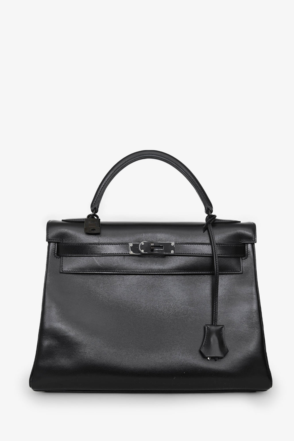 Hermès 2010 Black Box Leather So Black Kelly 32