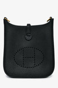Hermès 2023 Black Clemence Leather Mini Evelyne TPM 16 Crossbody