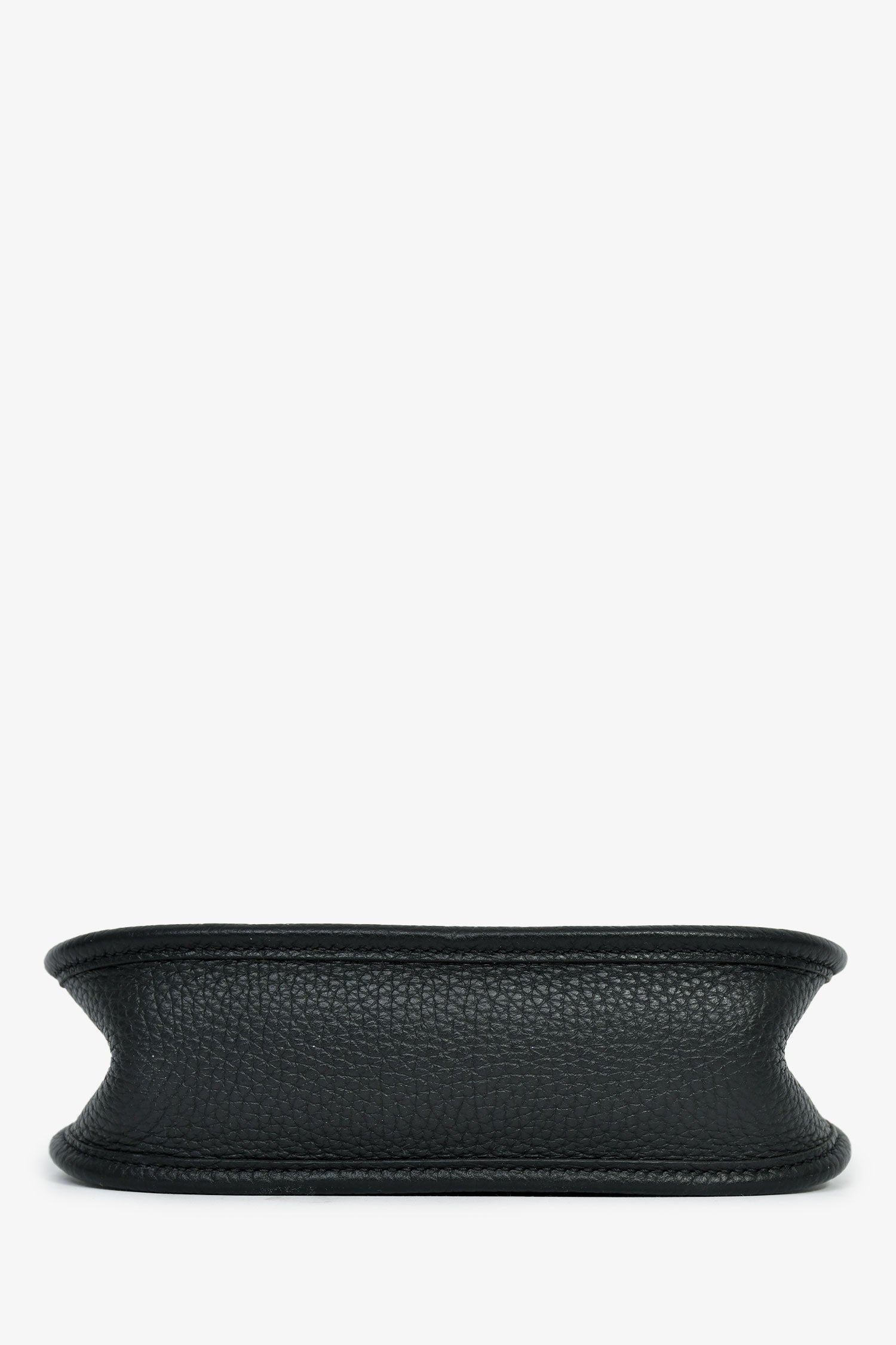 Hermès 2023 Black Clemence Leather Mini Evelyne TPM 16 Crossbody