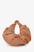 Mansur Gavriel Brown Leather Scrunchie Hobo Bag