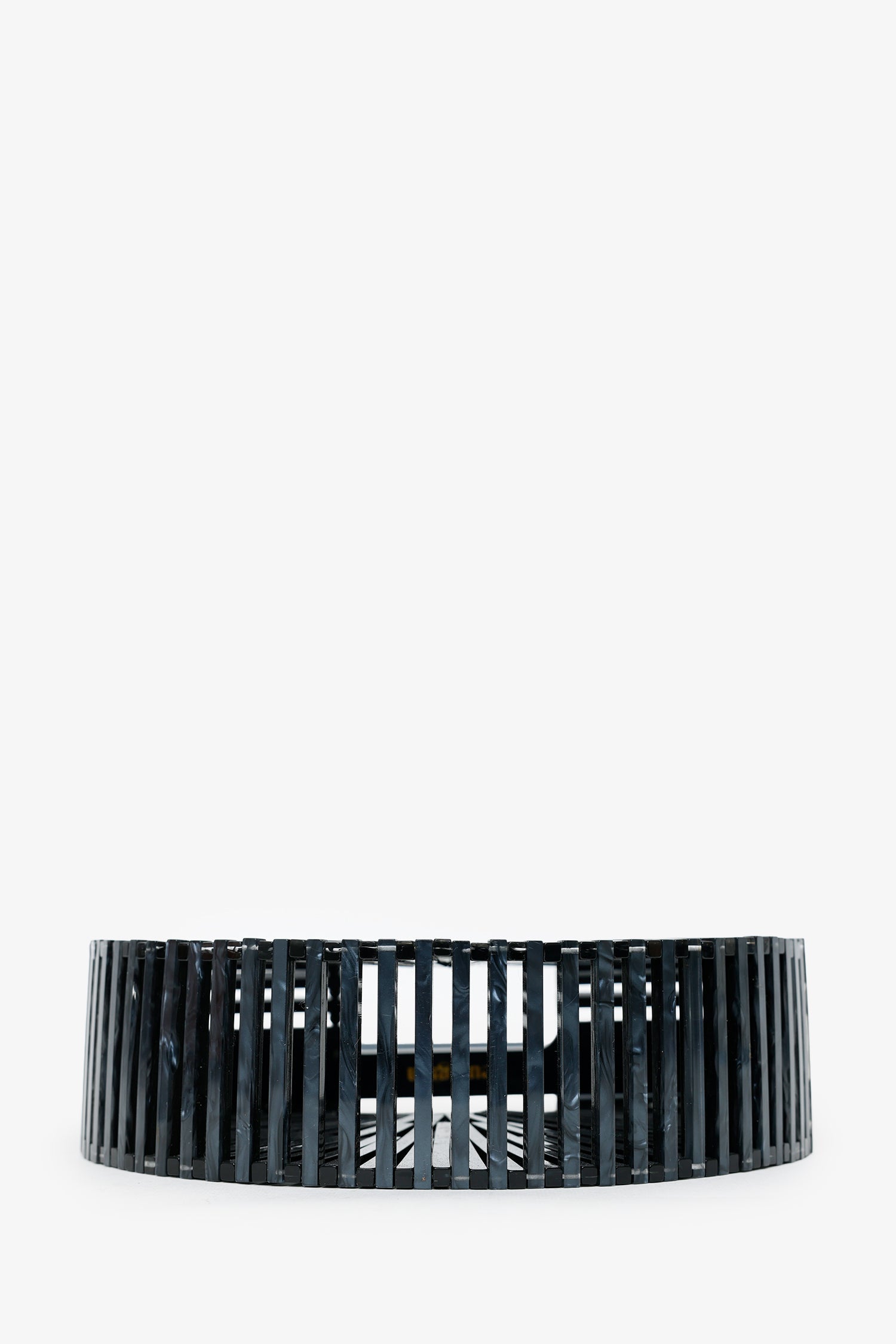 Cult Gaia Black Acrylic Ark Clutch Bag