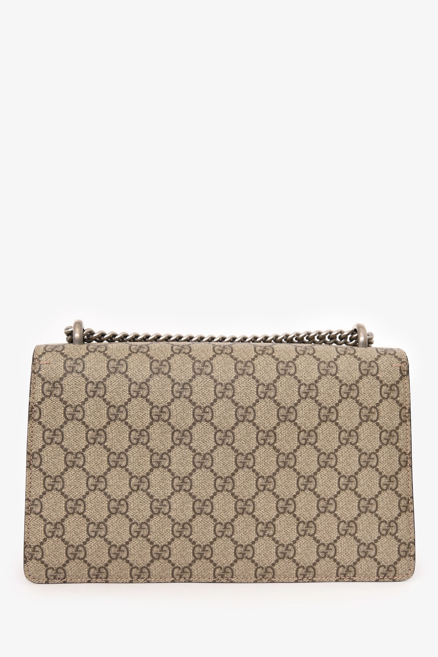 Gucci GG Supreme/Red Suede Small Dionysus Shoulder Bag