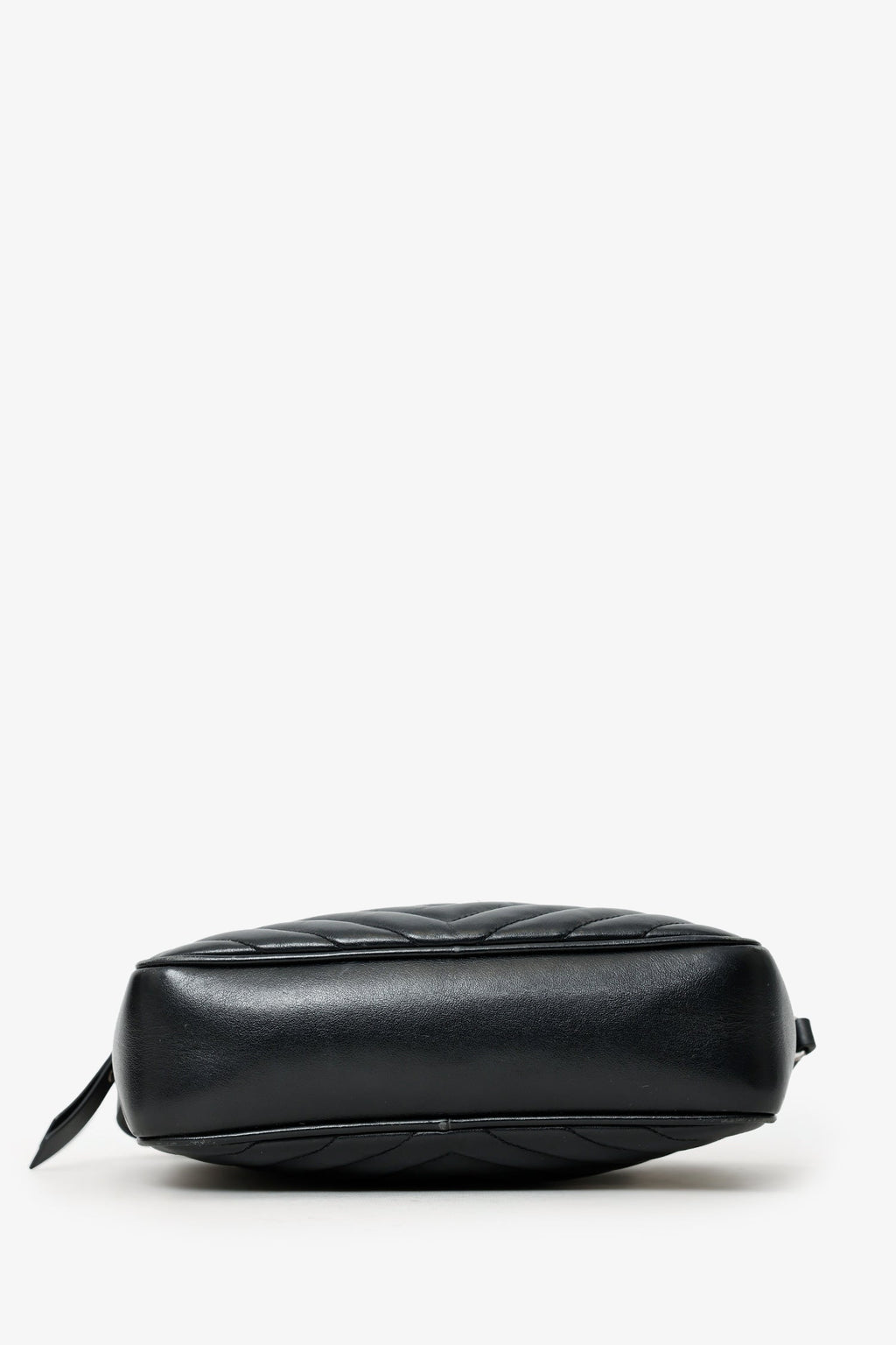 Saint Laurent Black Quilted Leather Lou Crossbody Bag