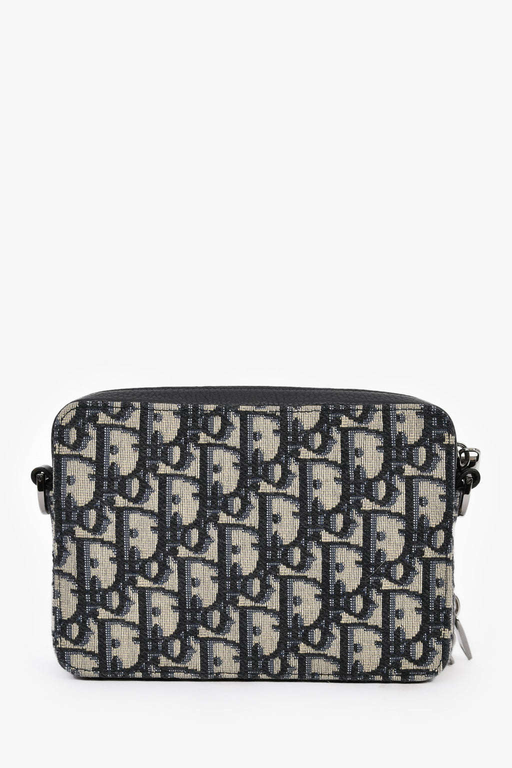 Christian Dior 2021 Navy Oblique Jacquard Wallet On Strap