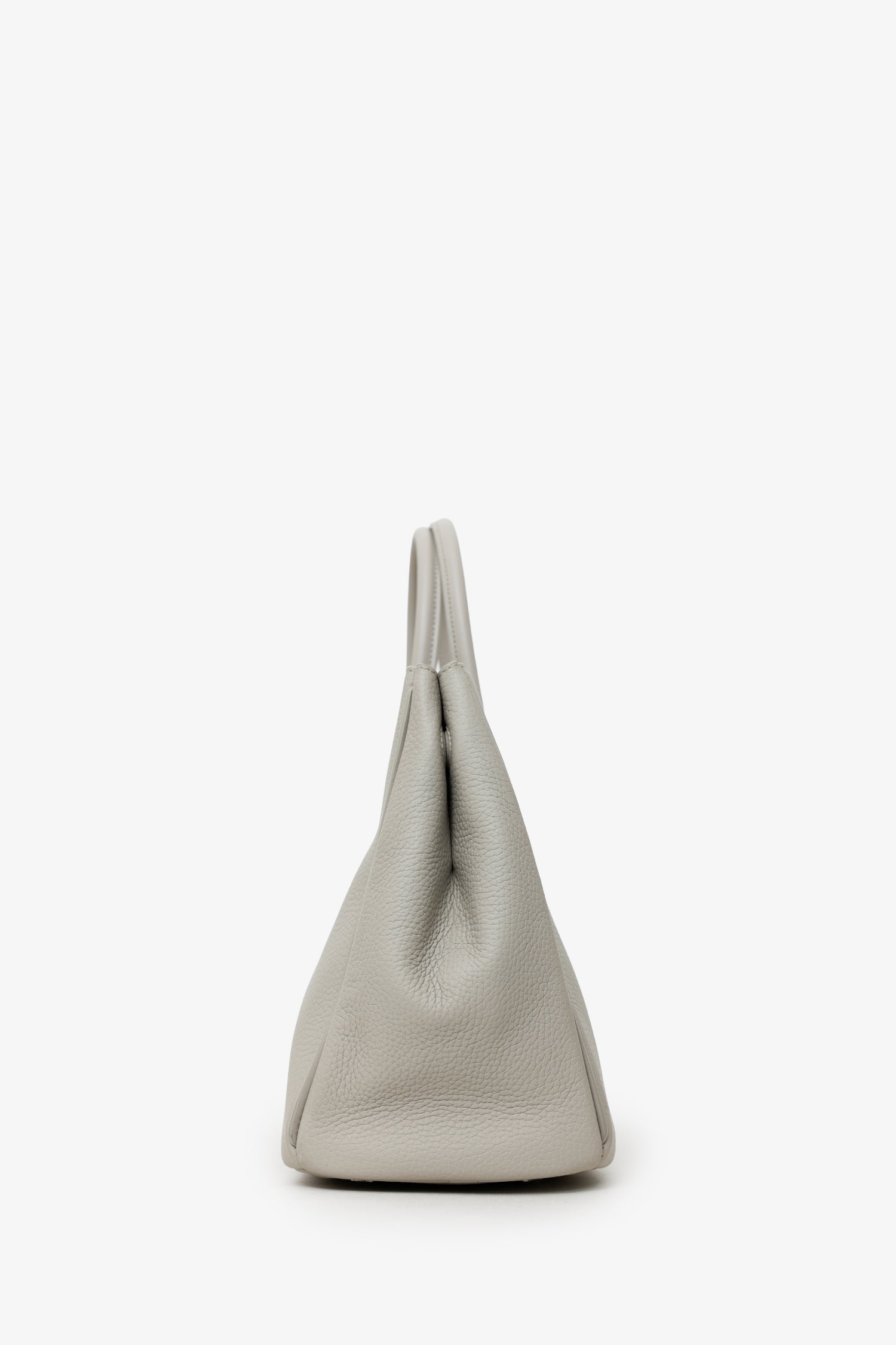 Burberry Taupe Leather Small Rocking Horse Tote Bag