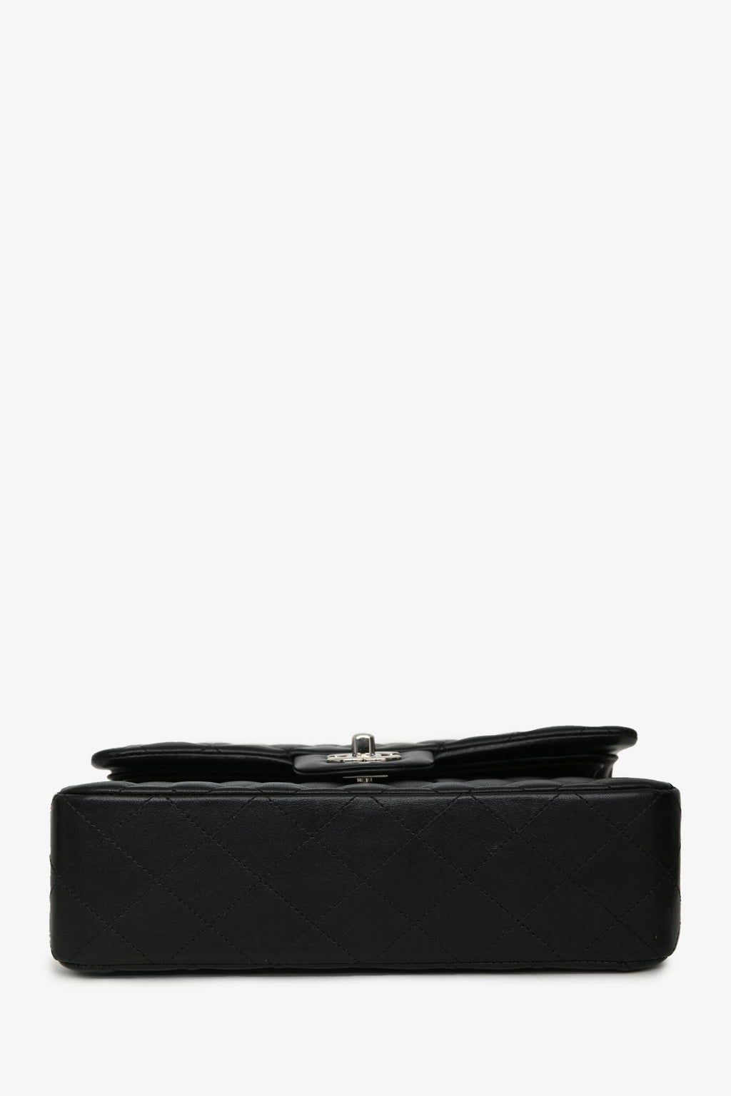 Pre-Loved Chanel™ 2018 Black Lambskin Leather Small Classic Double Flap