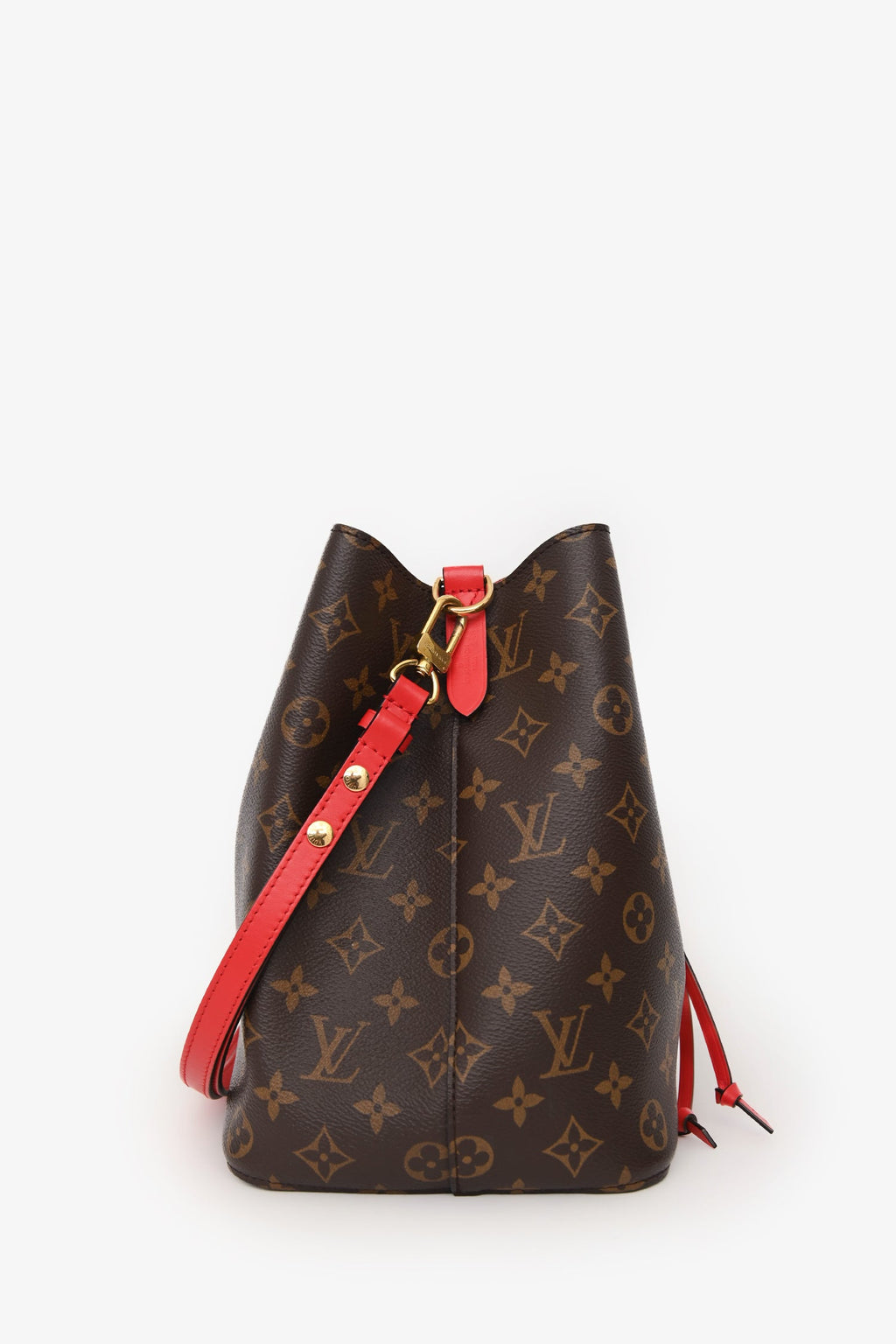 Louis Vuitton Brown/Red Monogram NeoNoé MM Bucket Bag