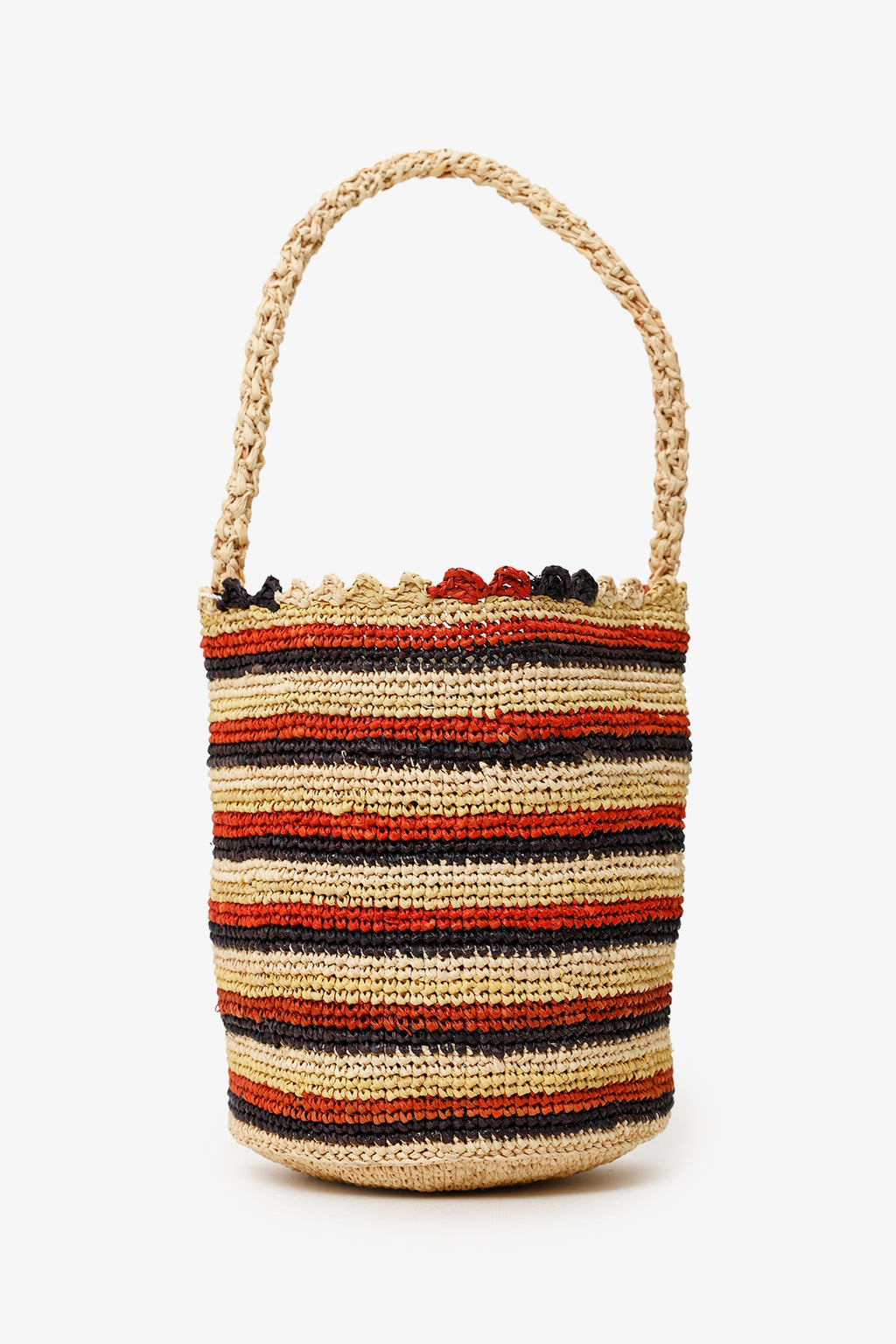 DÔEN Stripe Raffia Pia Bag