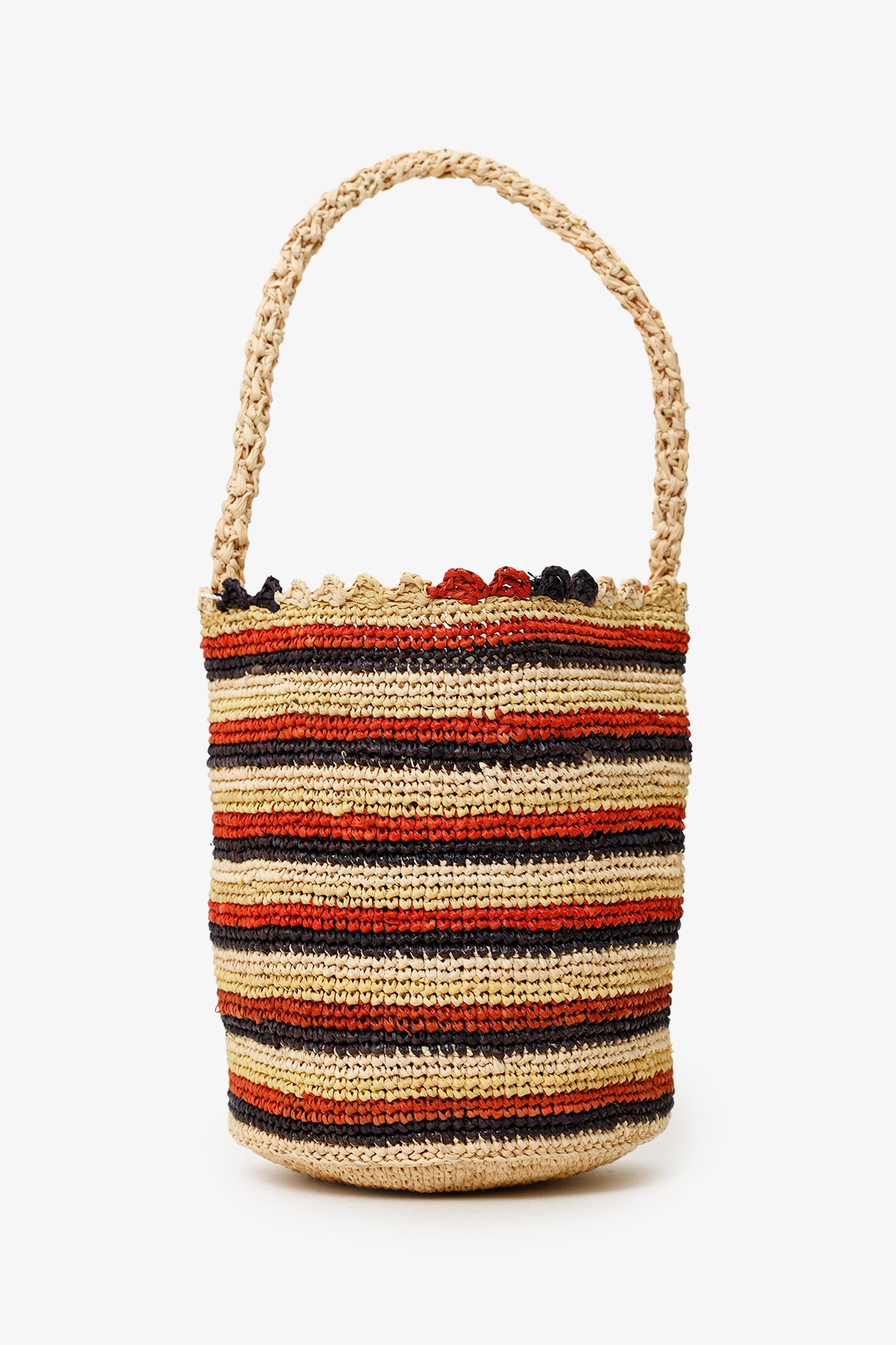 DÔEN Stripe Raffia Pia Bag