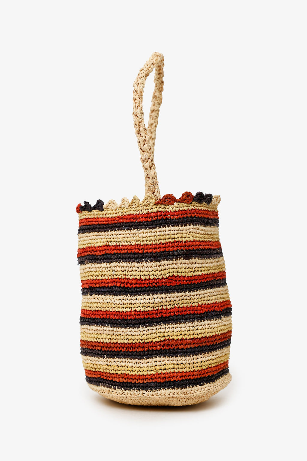 DÔEN Stripe Raffia Pia Bag