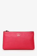 Gucci Pink Pebbled Leather Swing Clutch