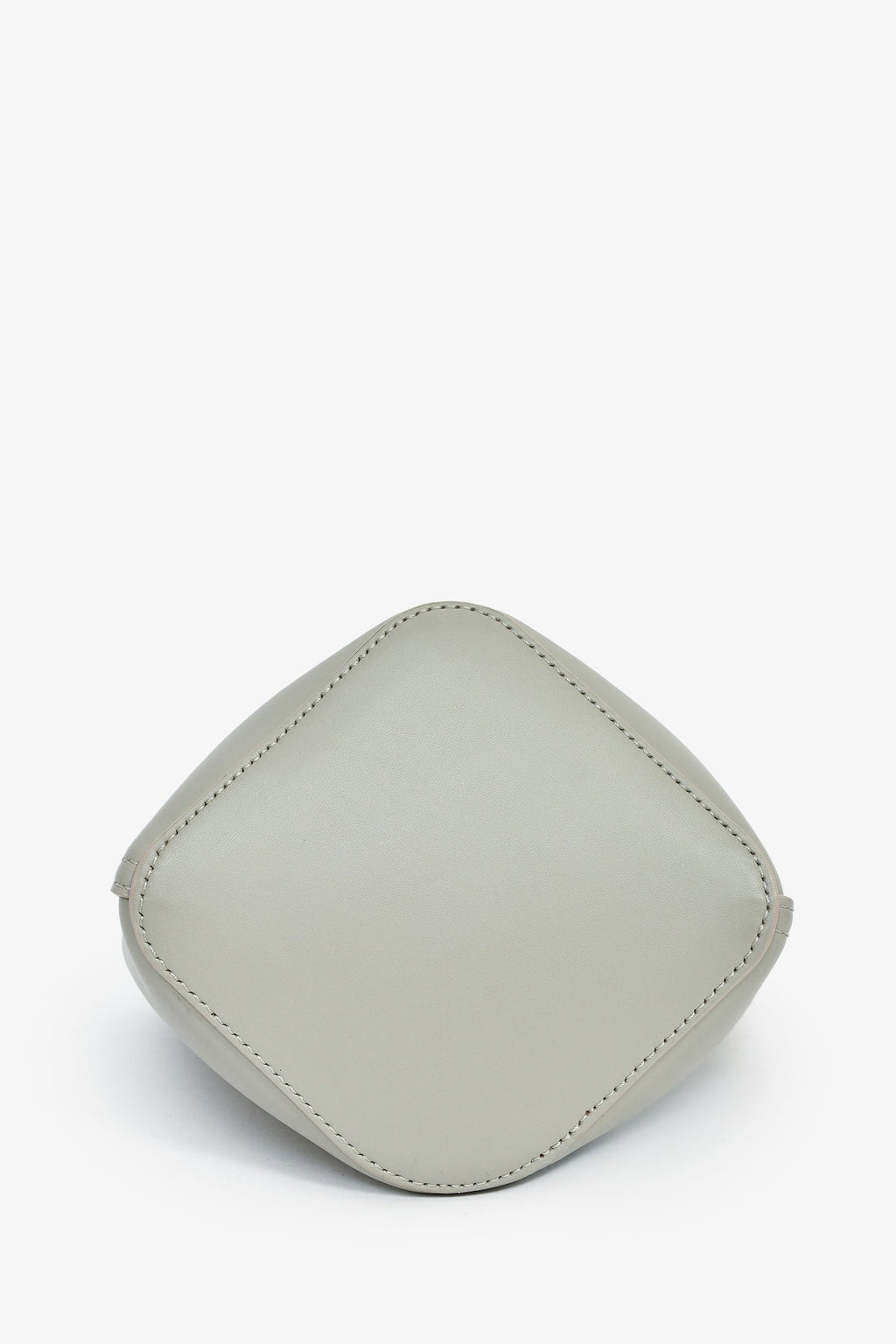 Loewe Grey Leather 'Pebble' Mini Bucket Bag