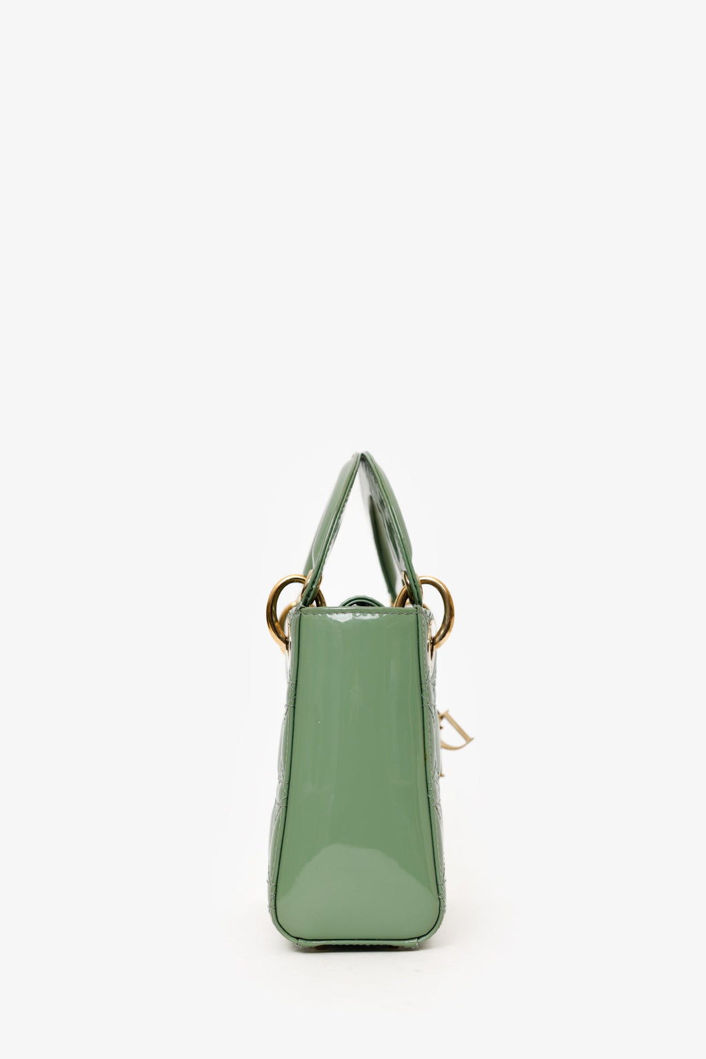 Christian Dior Mint Green Patent Leather Mini Lady Dior