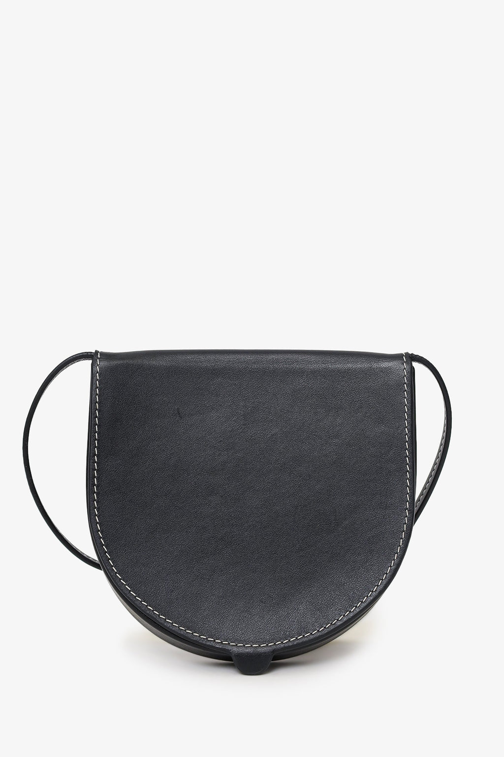 Loewe Black Leather Small Heel Crossbody Bag