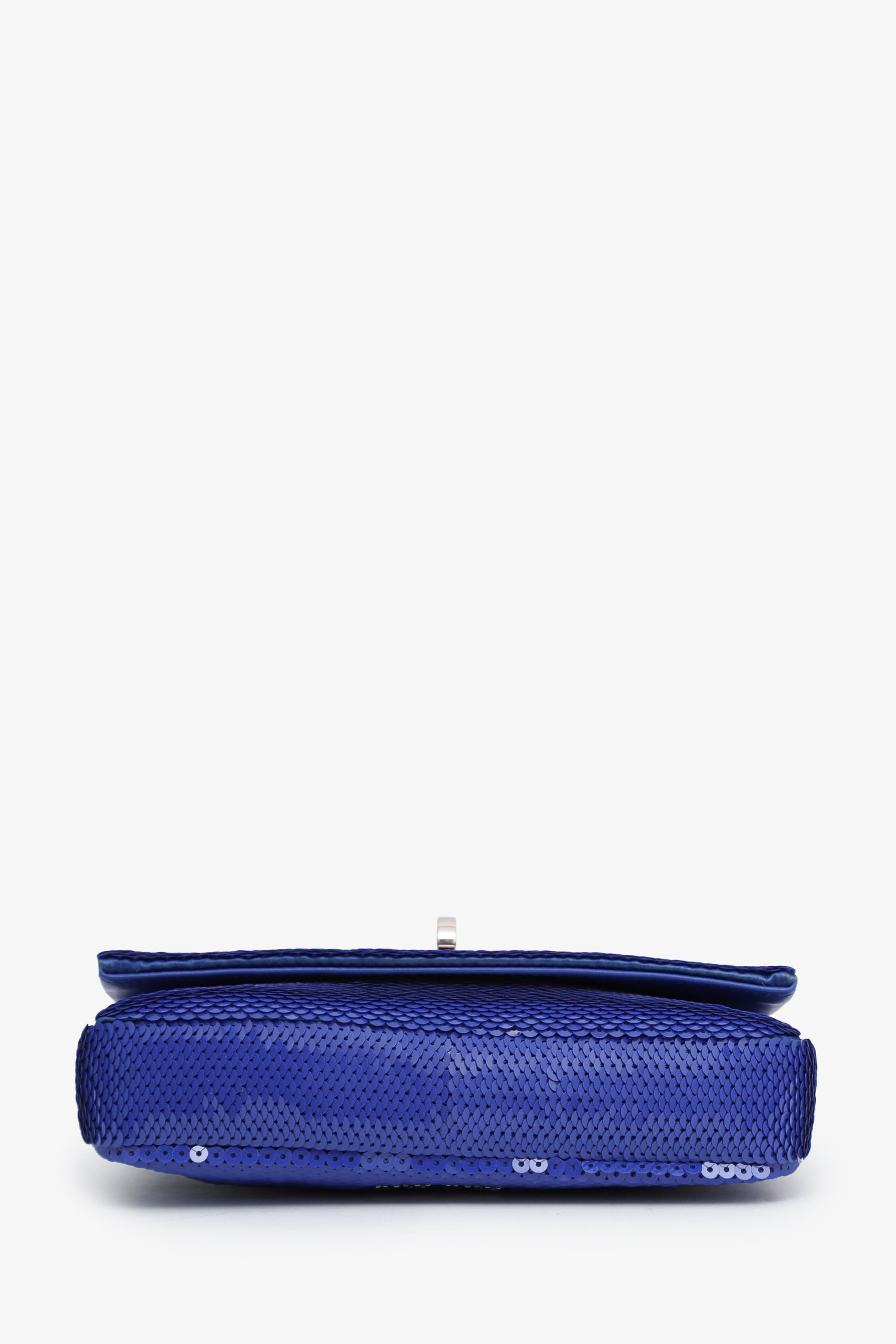 Miu Miu Blue Sequin Pearl Crystal Embellished Crossbody Bag