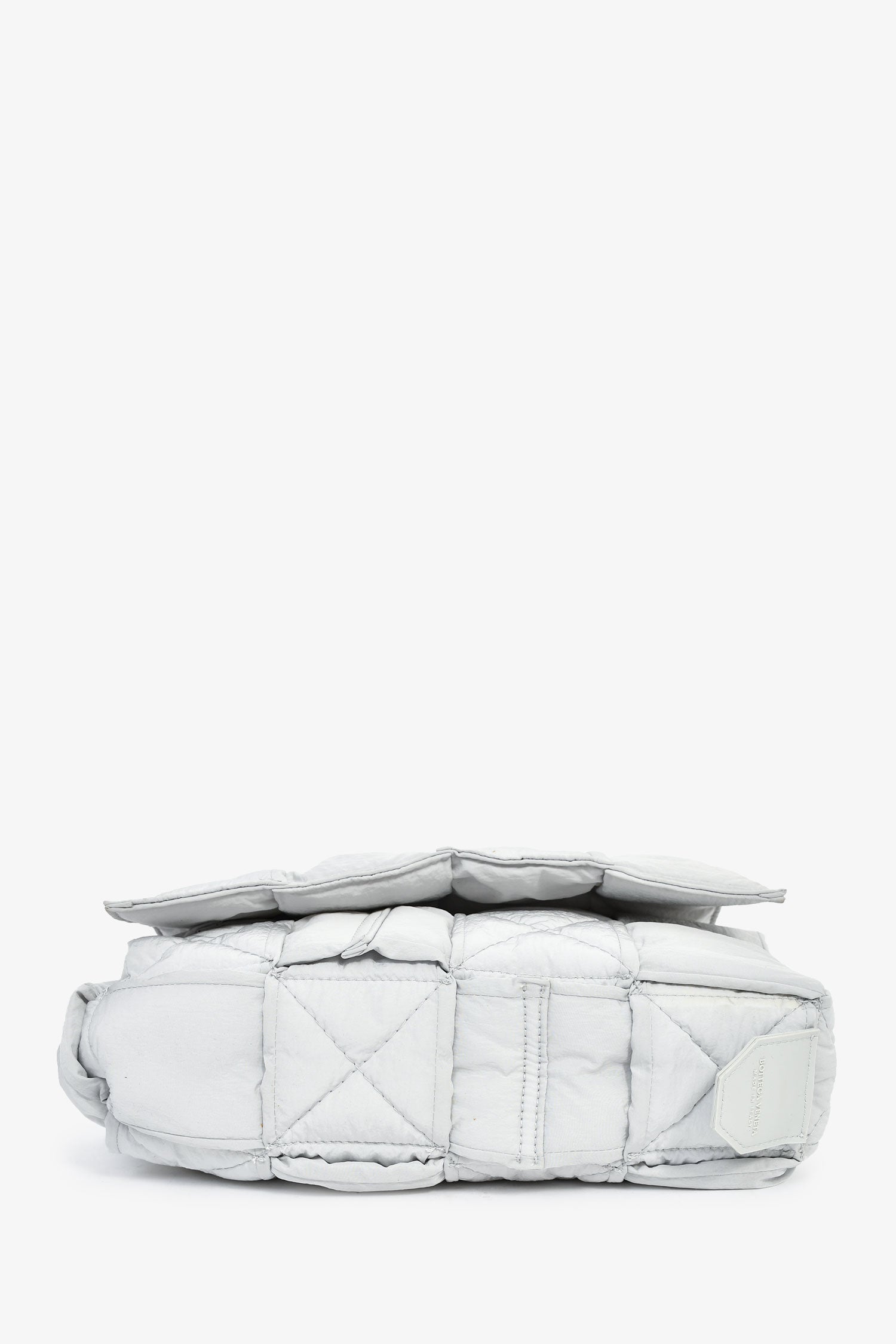 Bottega Veneta Grey Padded Tech Cassette Crossbody Bag