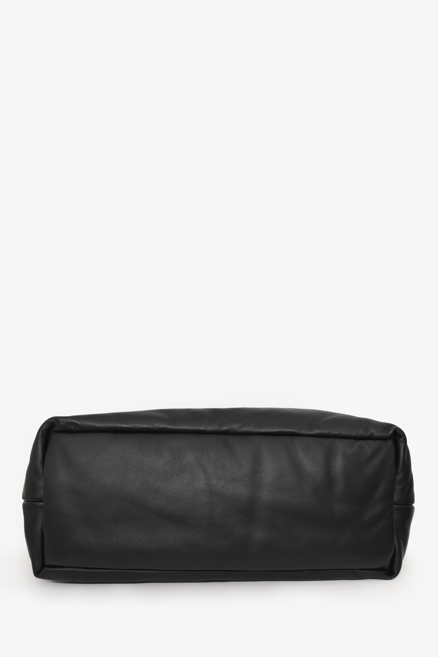 Saint Laurent 2023 Black Leather Puffer Tote Bag