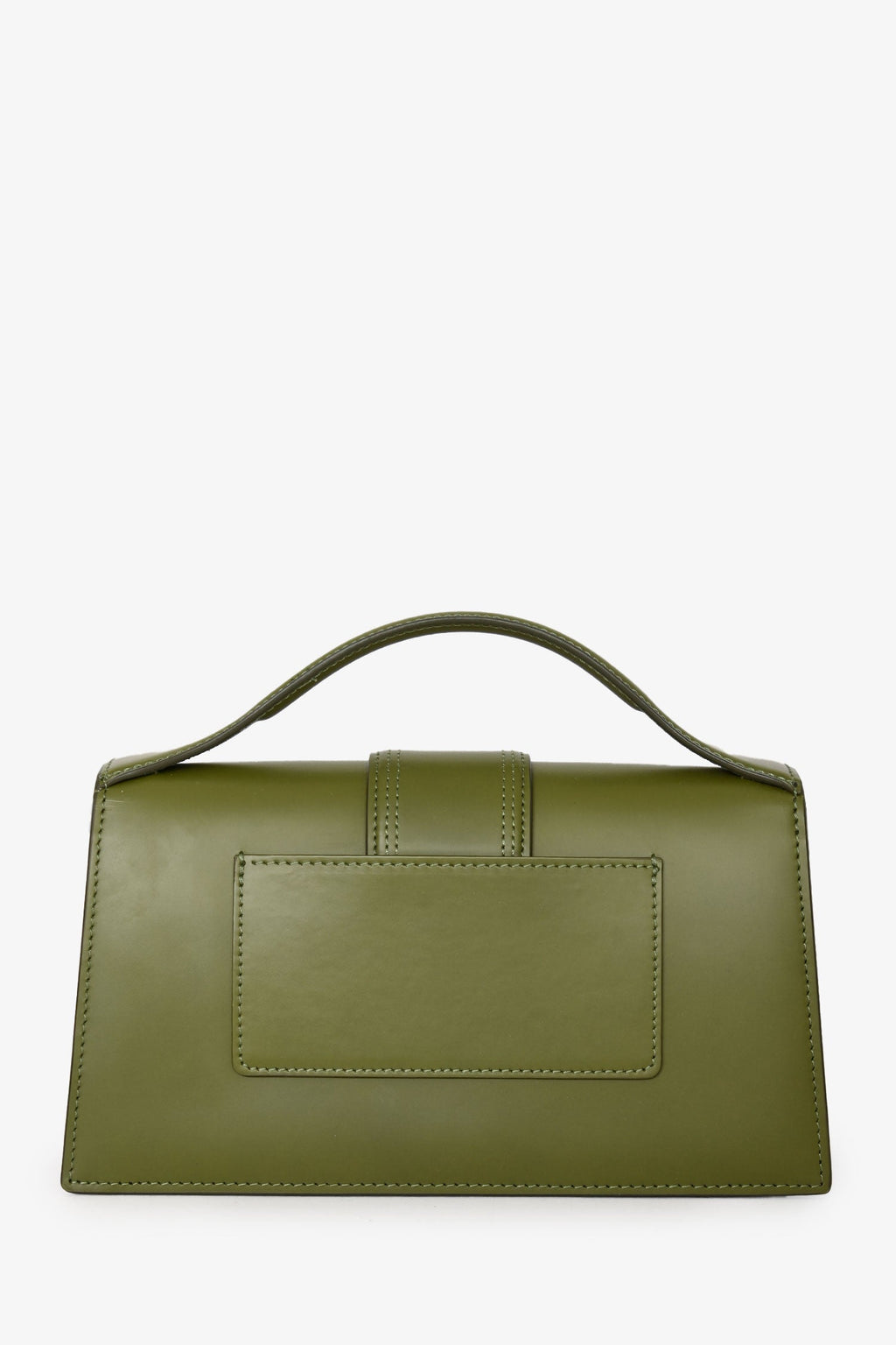 Jacquemus Olive Green Leather Le Grand Bambino with Strap