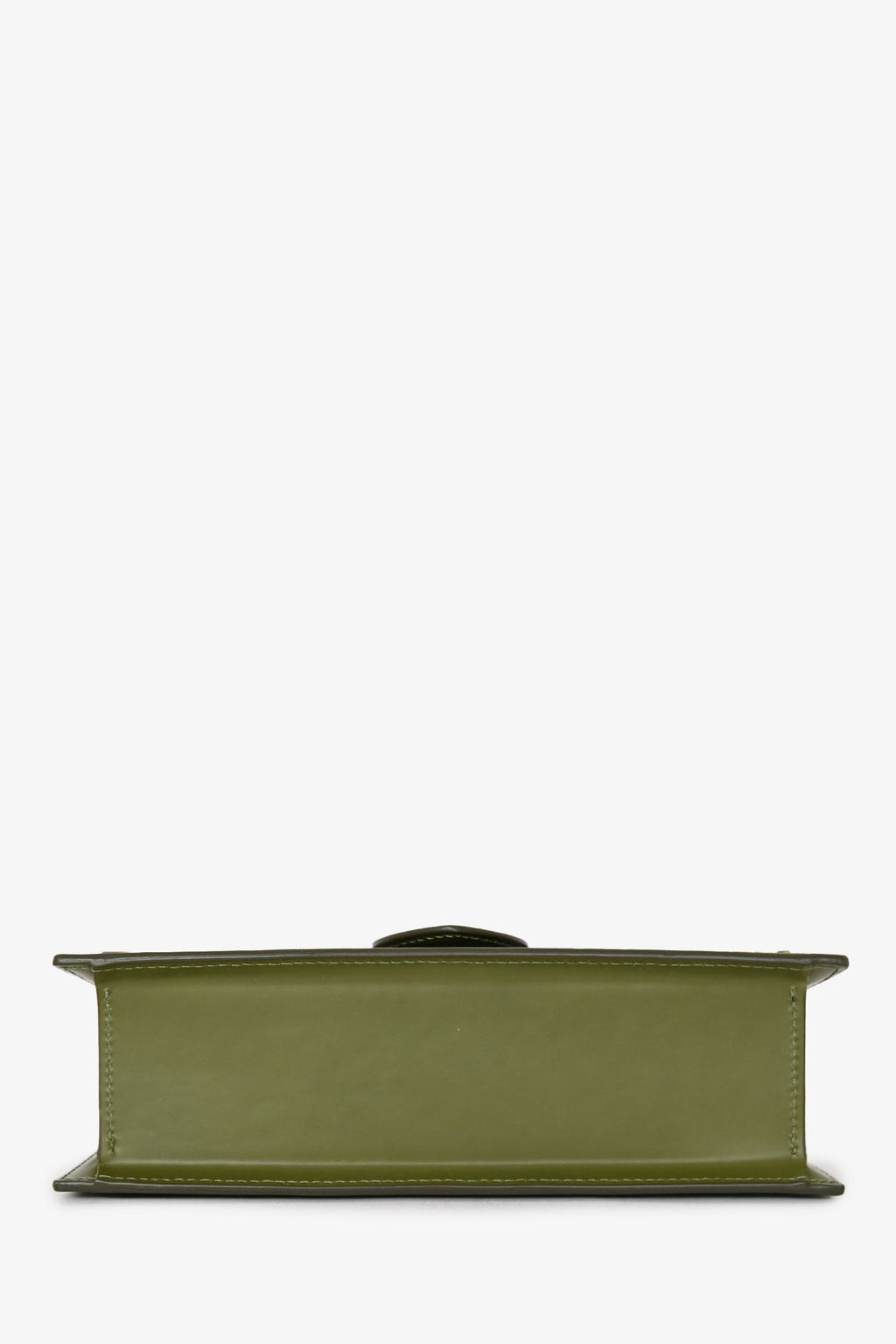 Jacquemus Olive Green Leather Le Grand Bambino with Strap