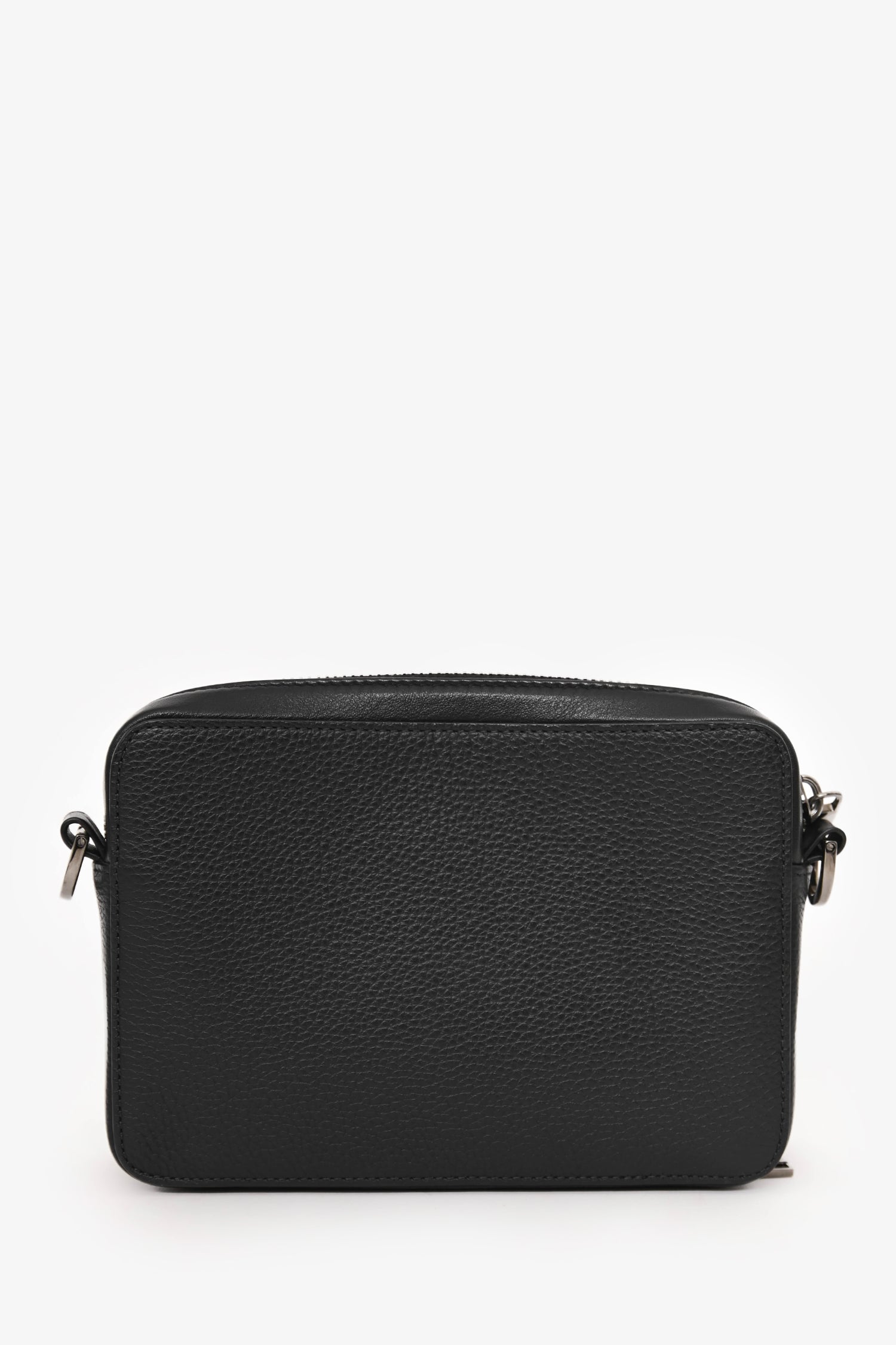 Christian Dior Black Leather CD Icon Zipped Pouch Crossbody Bag