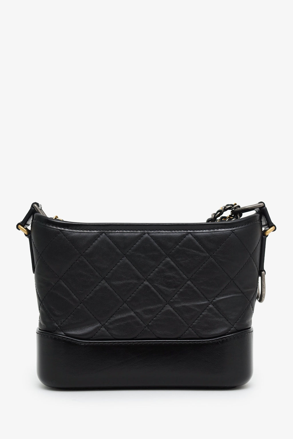 Pre-Loved Chanel™ Black Lambskin Leather Small Gabrielle Bag