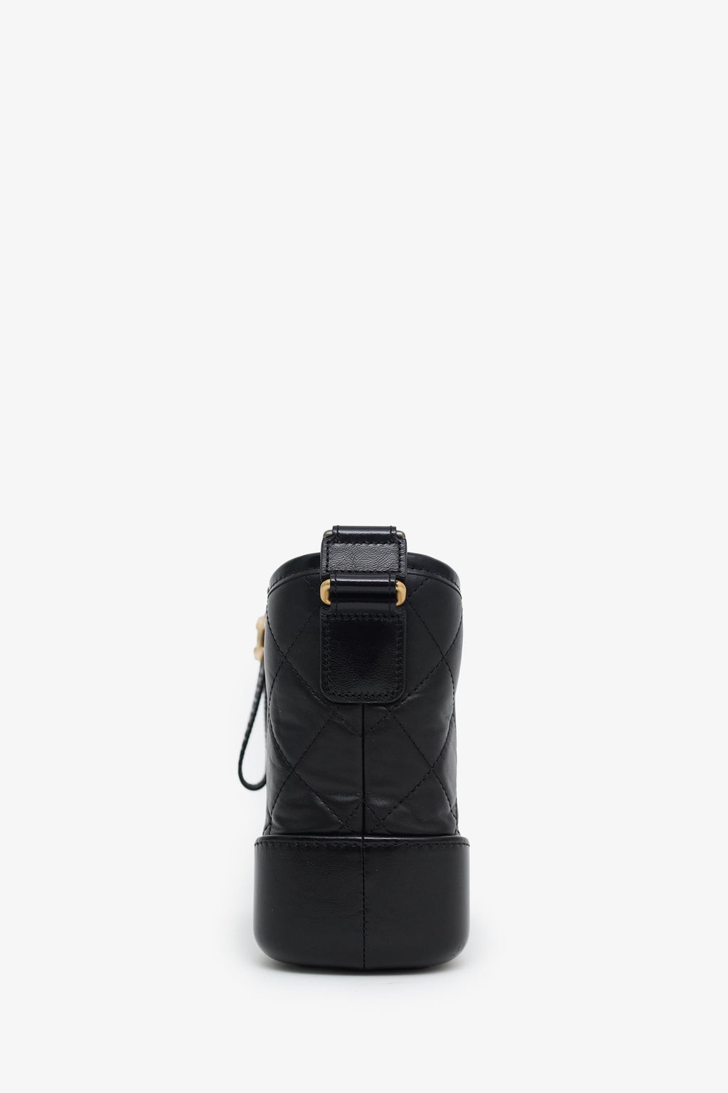 Pre-Loved Chanel™ Black Lambskin Leather Small Gabrielle Bag