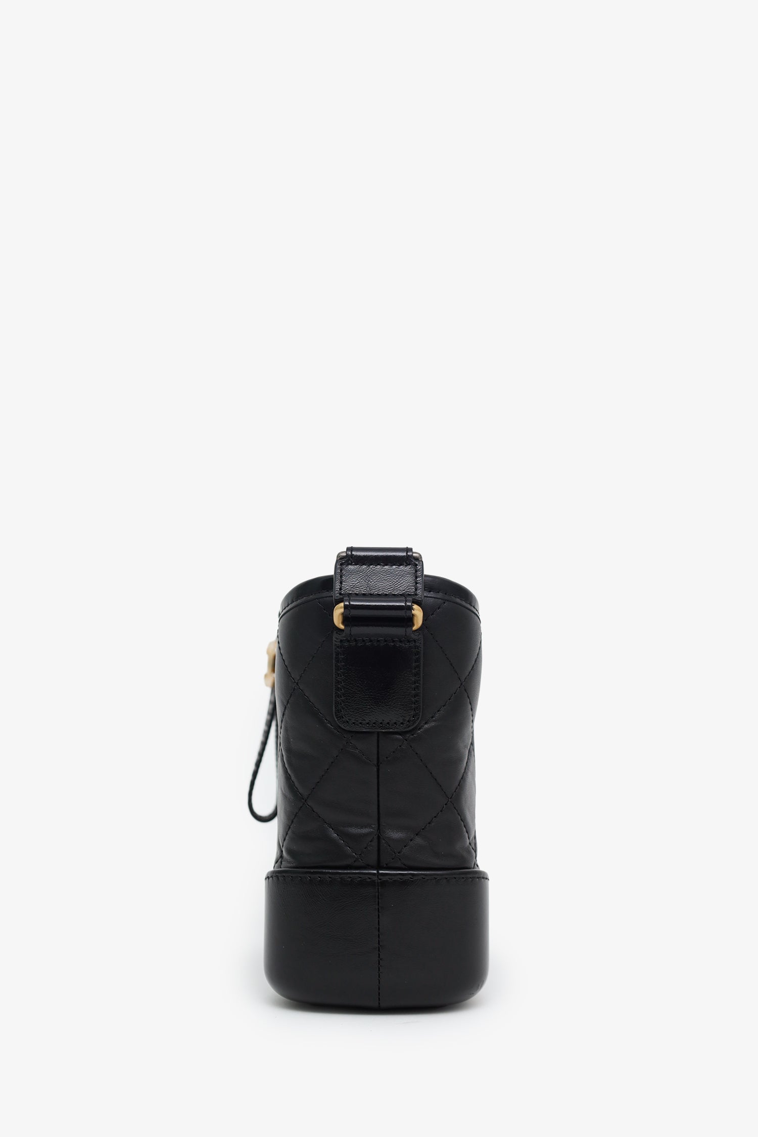 Pre-Loved Chanel™ Black Lambskin Leather Small Gabrielle Bag