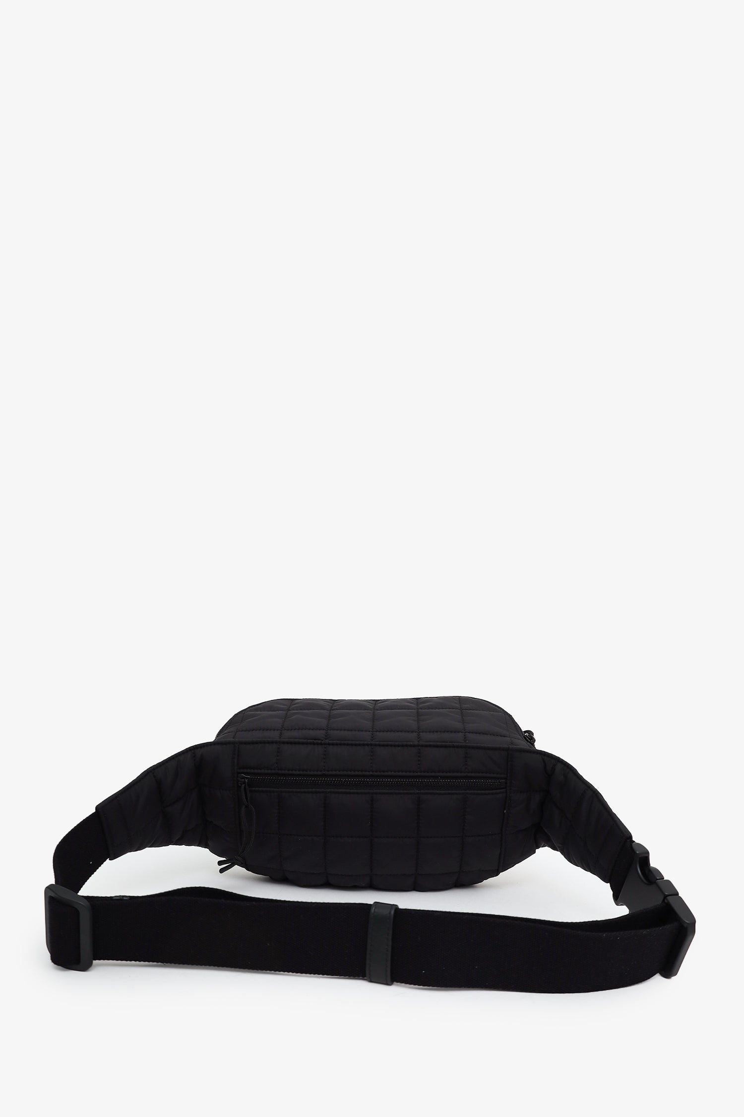 Saint Laurent Black Nylon Quilted Ysl Nuxx Bag