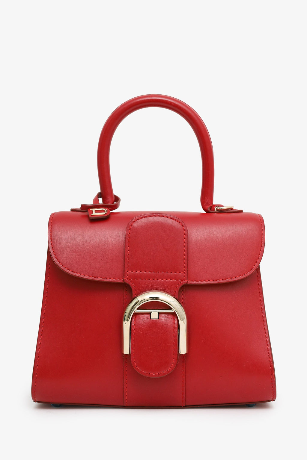 Delvaux Red Box Calf Leather Mini Brilliant With Strap