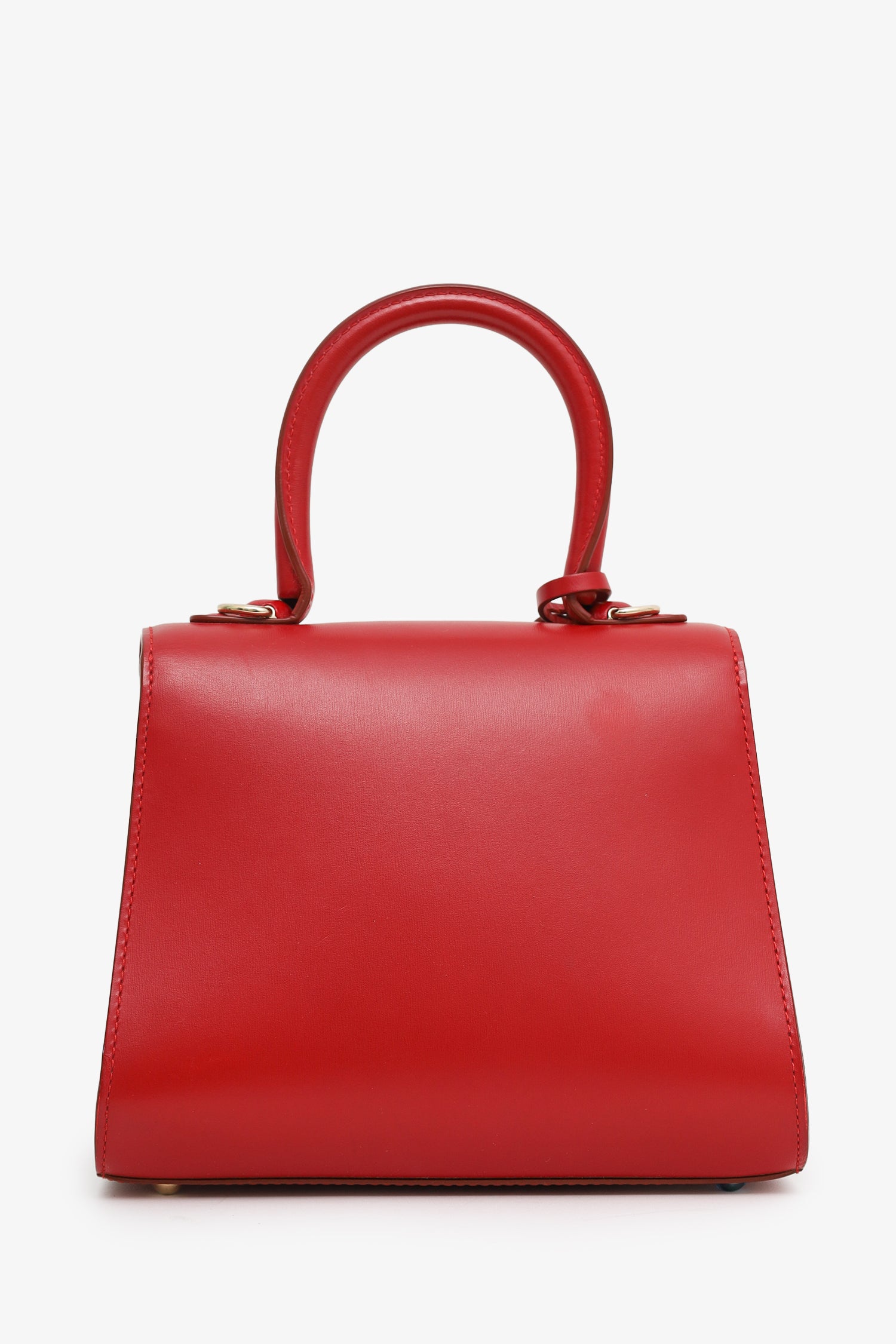 Delvaux Red Box Calf Leather Mini Brilliant With Strap