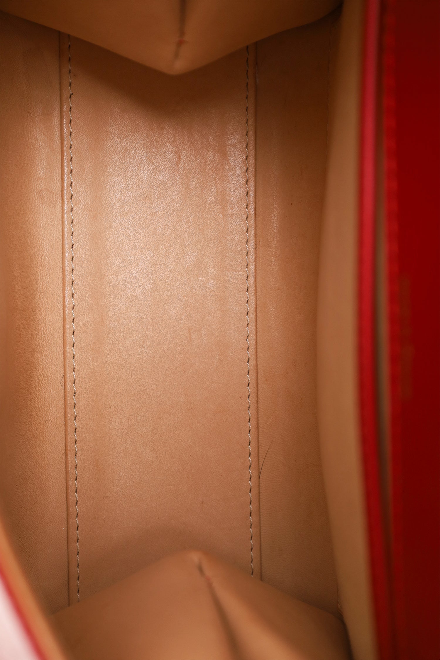 Delvaux Red Box Calf Leather Mini Brilliant With Strap