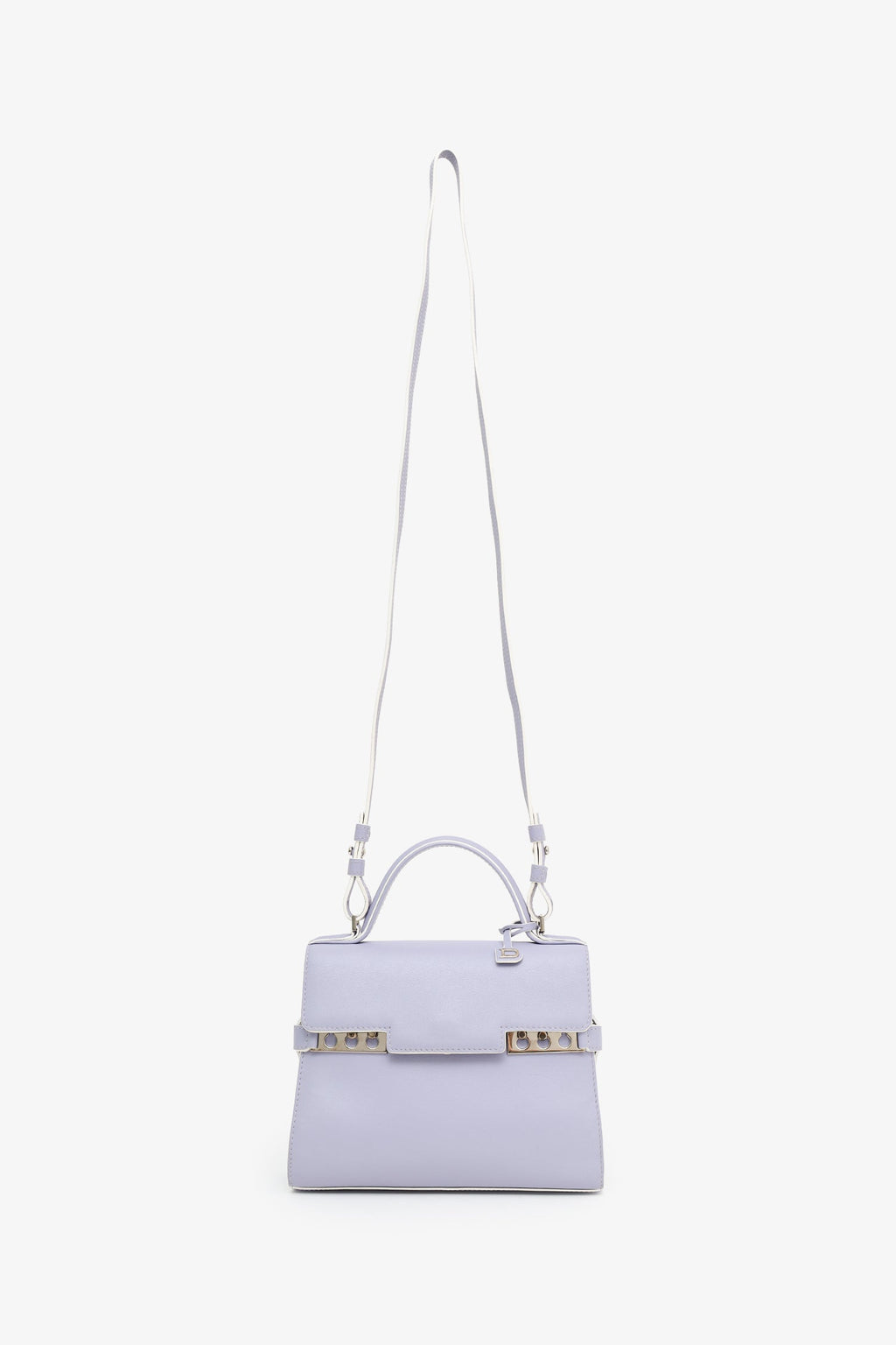 Delvaux Lavender Leather Mini Tempete With Strap