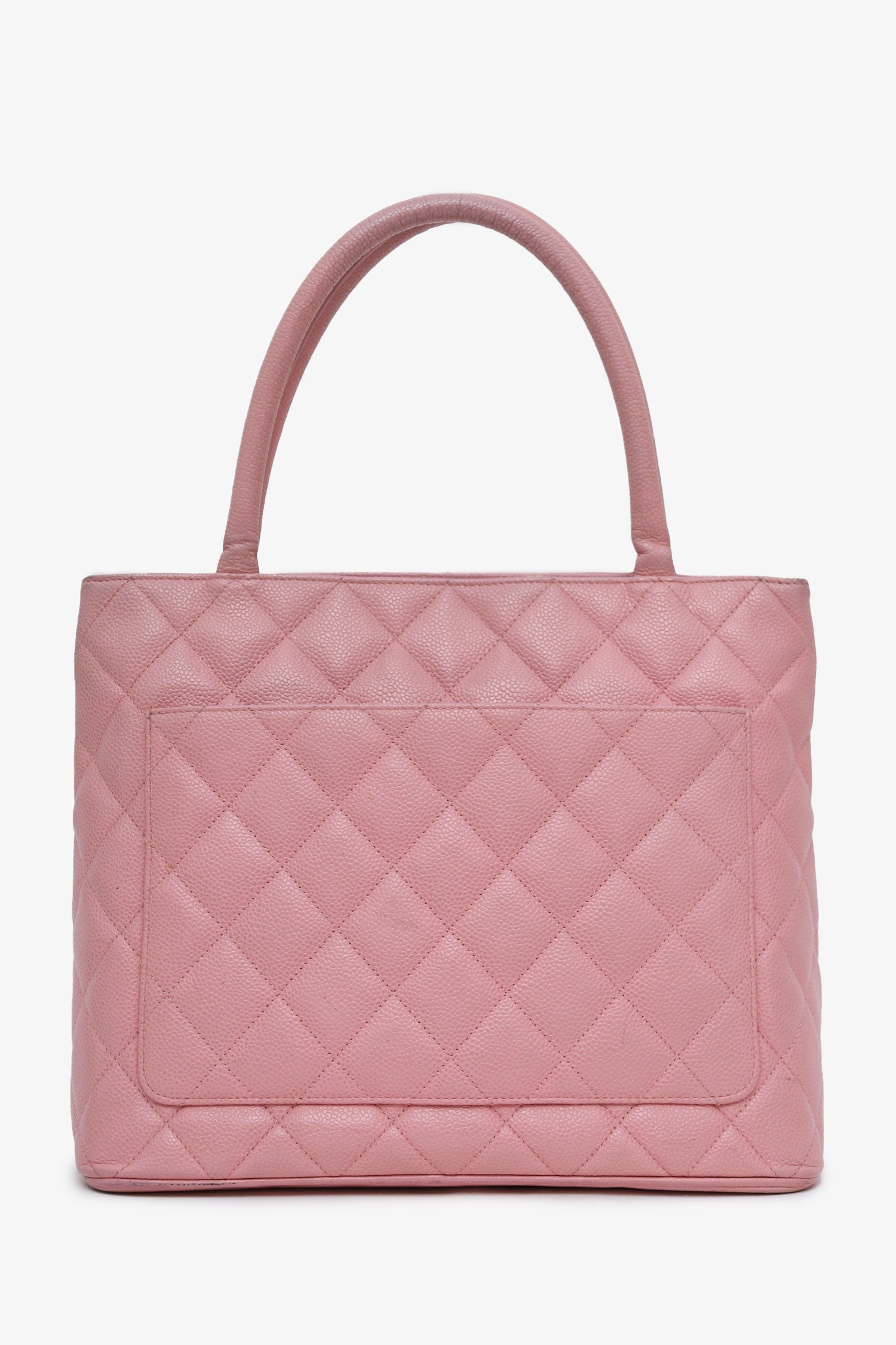 Pre-Loved Chanel™ 2004-05 Pink Caviar Medallion Tote