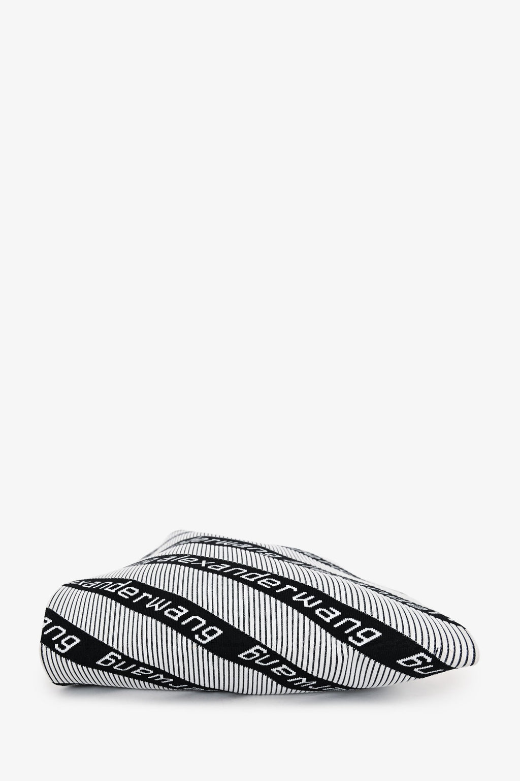 Alexander Wang White/Black Knit Jacquard Monogram Tote