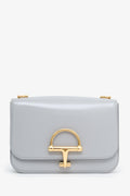Gucci Grey Calfskin Horsebit Siena Small Shoulder Bag