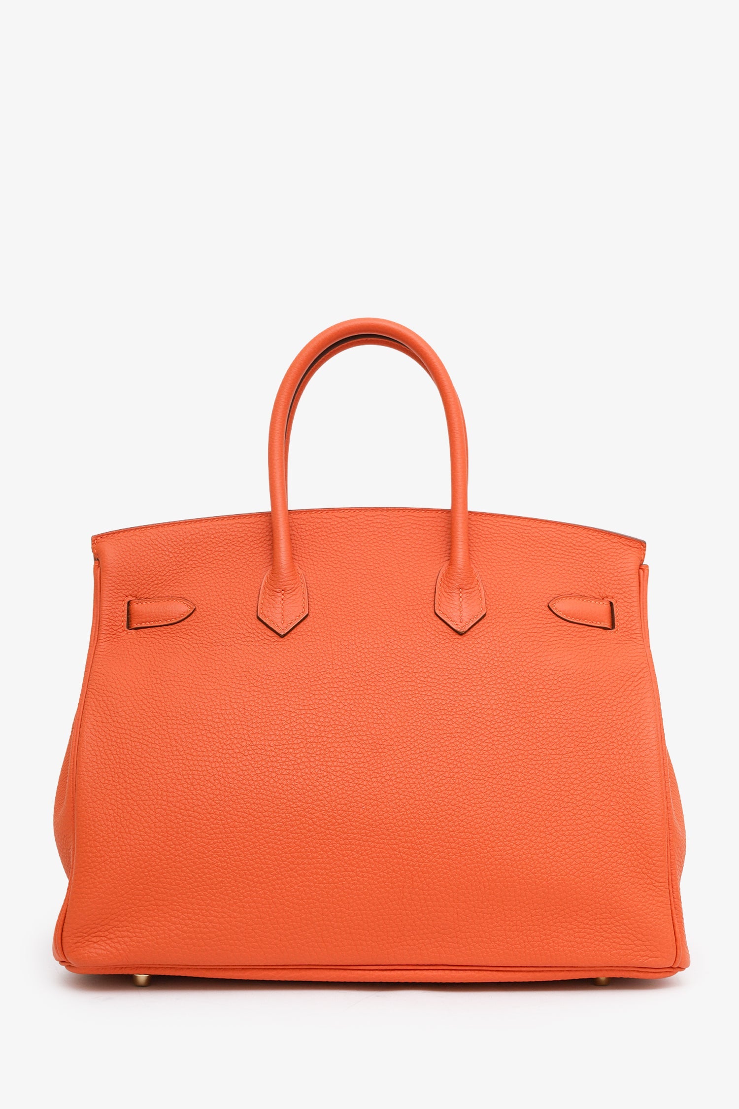 Hermès 2014 Orange Togo Leather Birkin 35