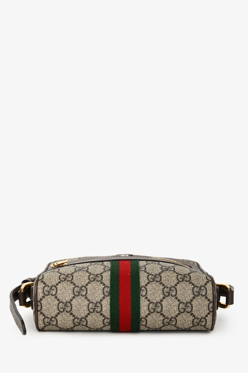 Gucci Brown GG Supreme Ophidia Mini Crossbody Bag