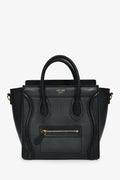 Celine Black Smooth Calfskin Mini Luggage Tote