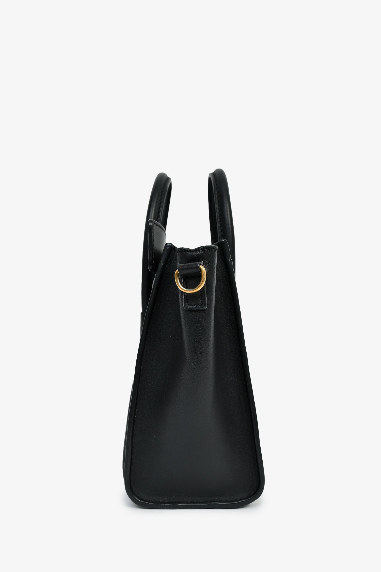 Celine Black Smooth Calfskin Mini Luggage Tote