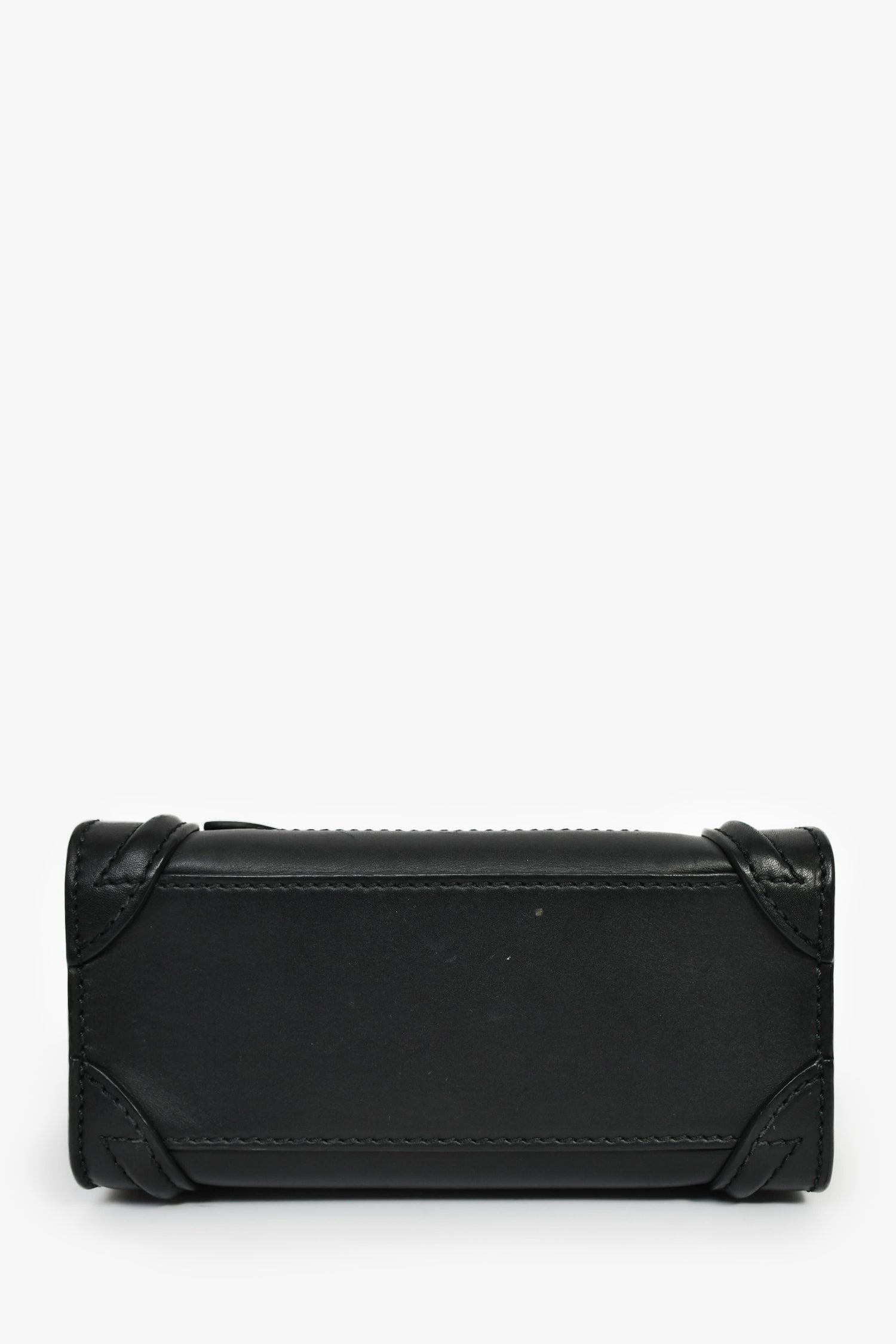 Celine Black Smooth Calfskin Mini Luggage Tote