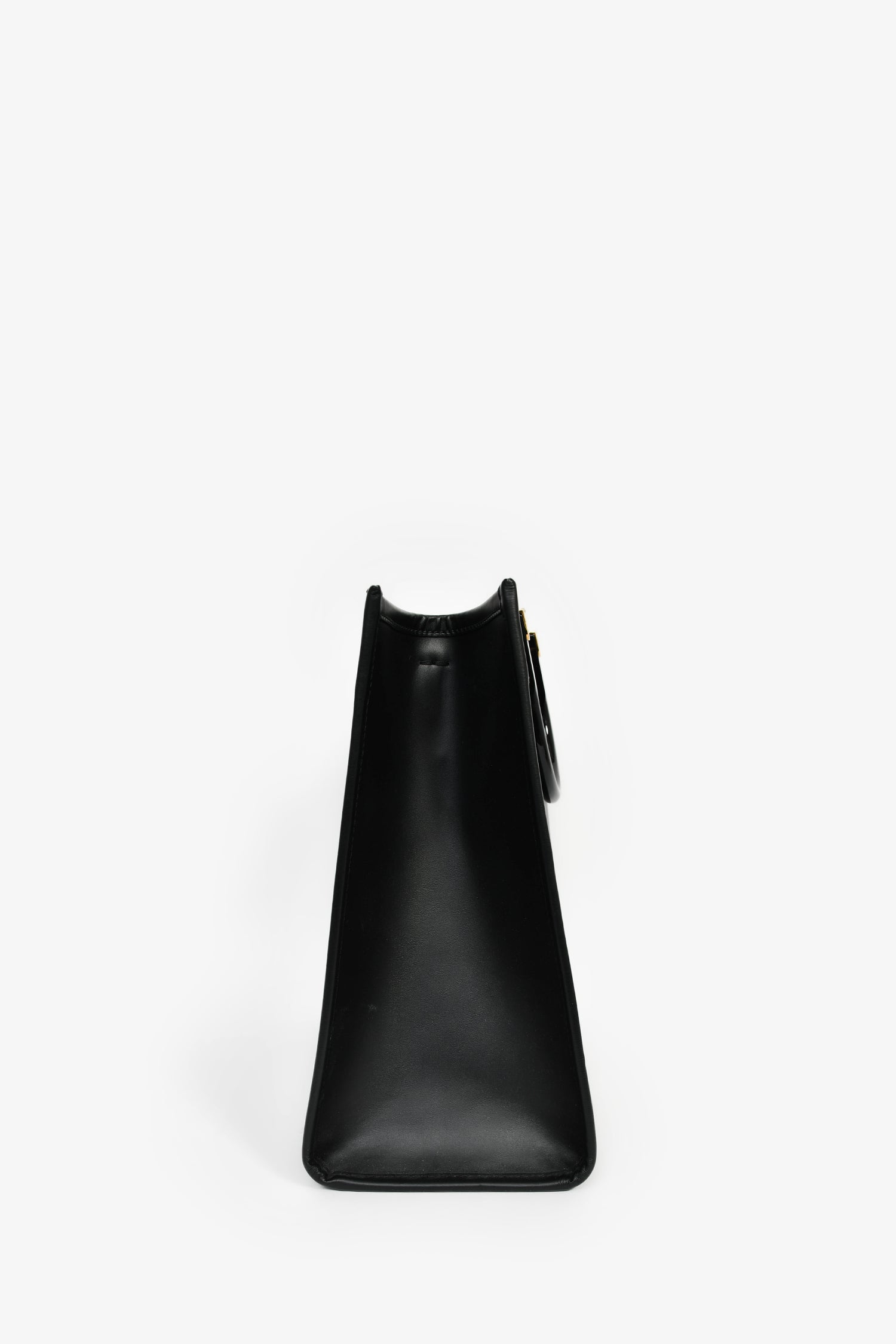 Fendi x Versace Black Leather 'Fendace Sunshine Shopper' Tote